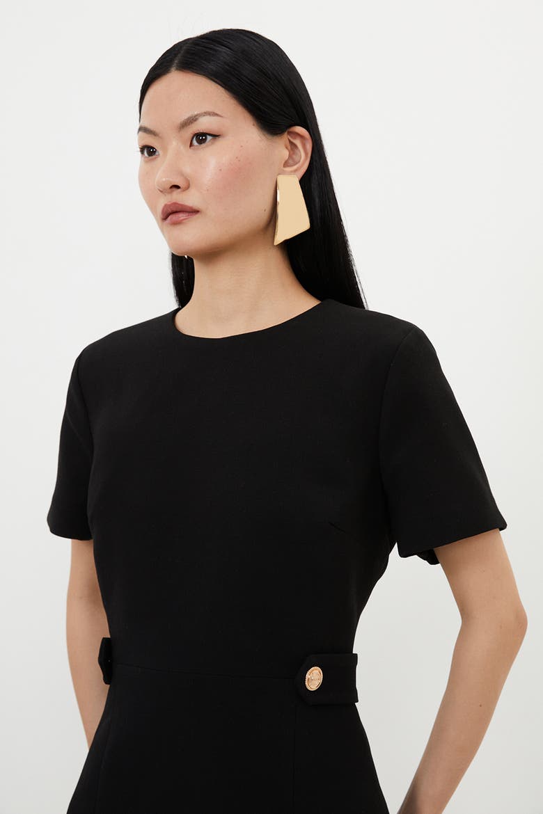 Tailored Mini Dress, Alternate, color, Black