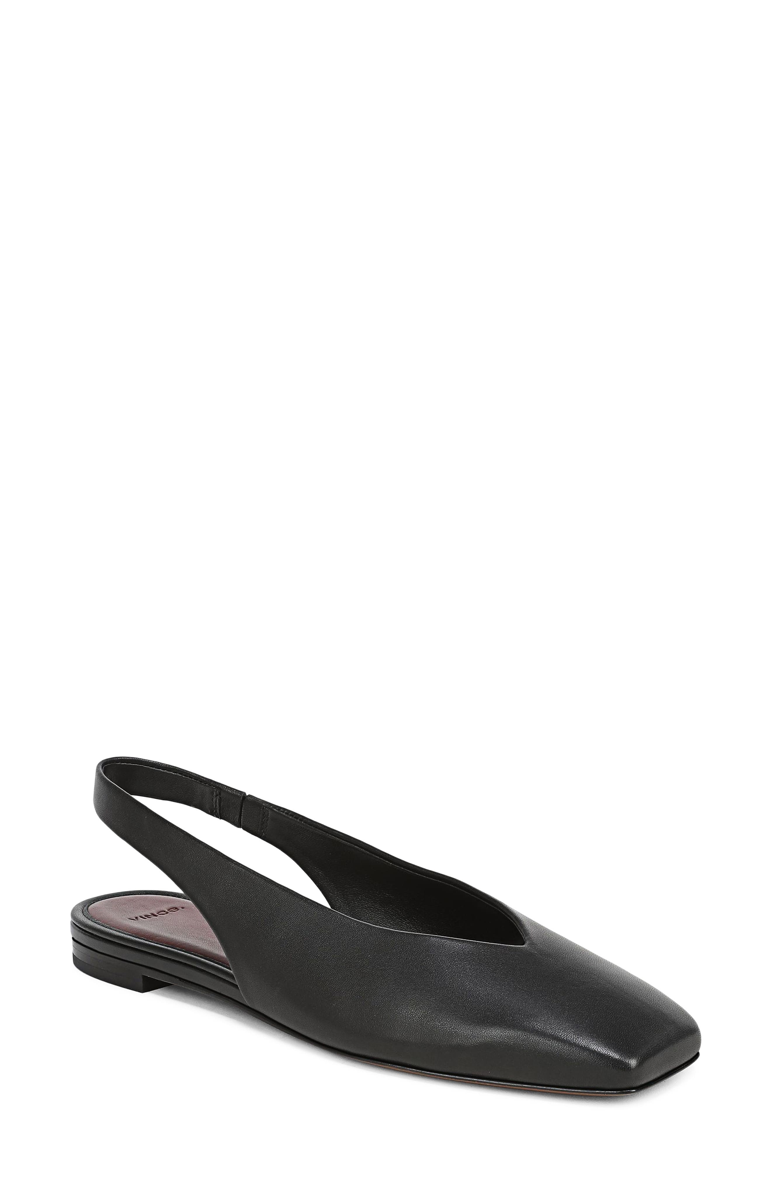 Vince Darlina Slingback Flat, Main, color, Black