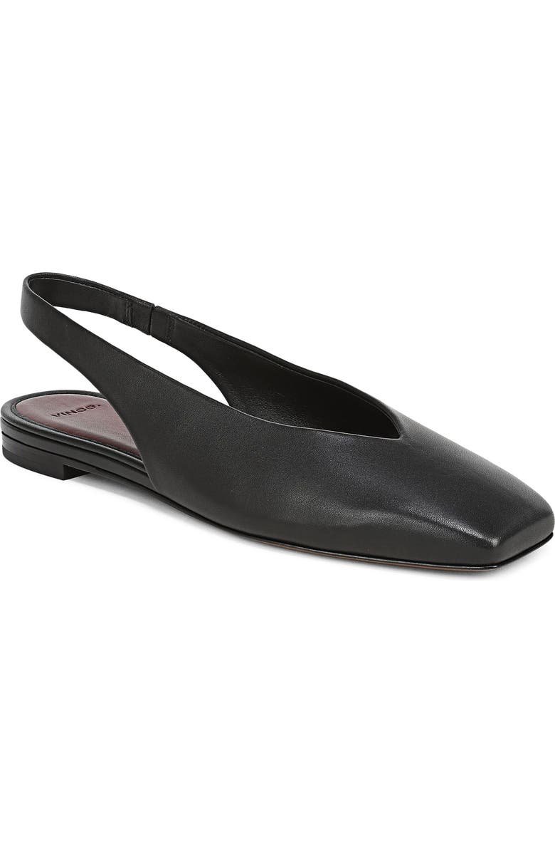 Vince Darlina Slingback Flat, Main, color, Black