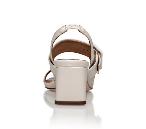 Joan Oloff Shoes Greyson Block Heel In White