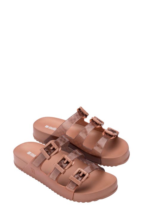 Cozy Stripes Platform Slide Sandal (Women)