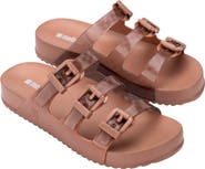 Melissa Cozy Stripes Platform Slide Sandal