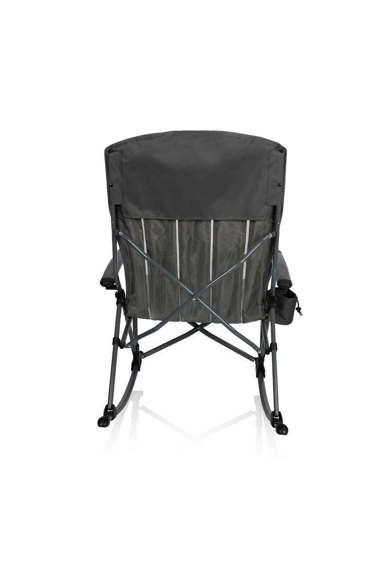Outdoor Rocking Camp Chair, Alternate, color, Gunmetal Gray