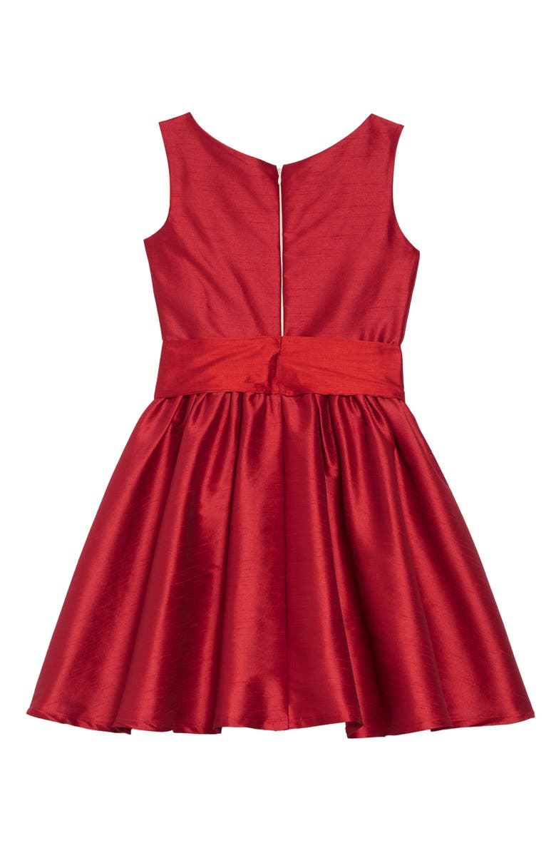 Fiveloaves Twofish Shantung Party Dress, Alternate, color, 