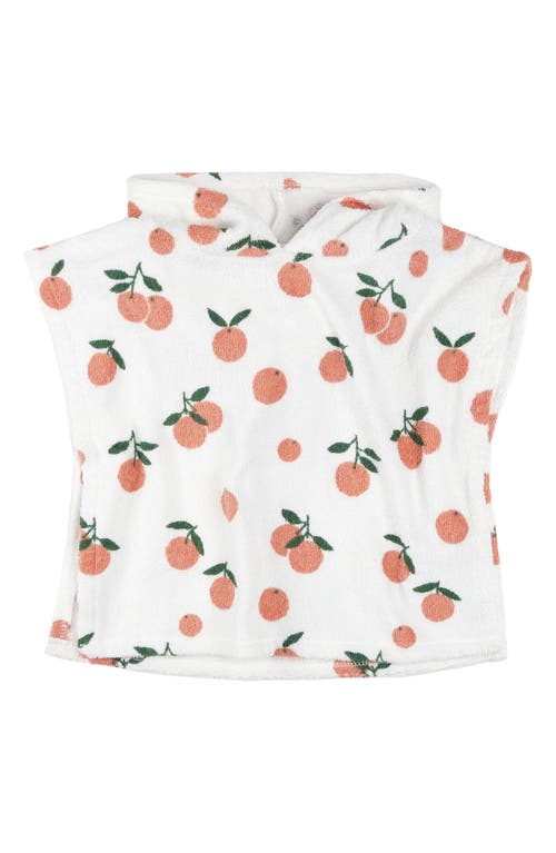 FIRSTS BY PETIT LEM FIRSTS BY PETIT LEM ORANGES BEACH ORGANIC COTTON TERRY HOODED COVER-UP PONCHO