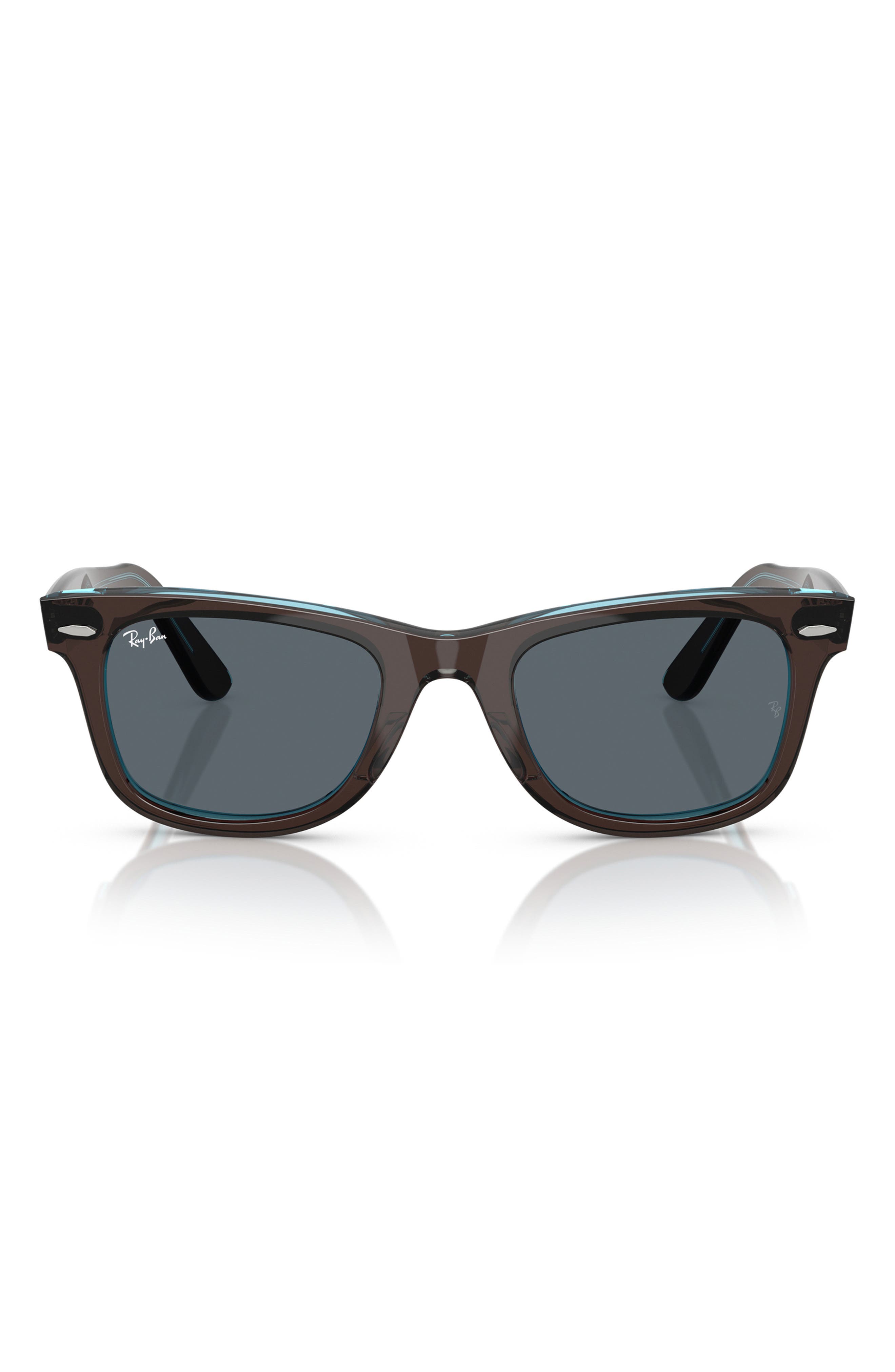 BROWN ON TRANSPARENT BLUE