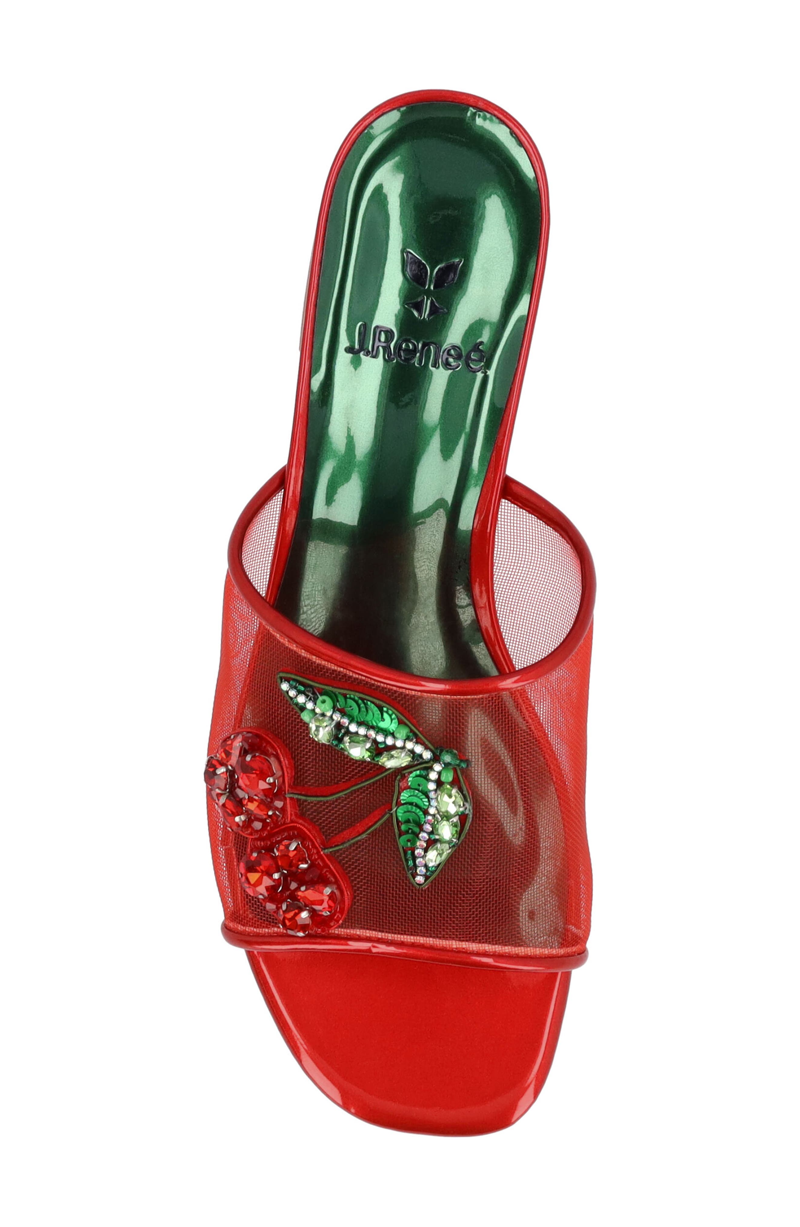 J. Reneé Cherry Slide Sandal, Alternate, color, Red/ Green