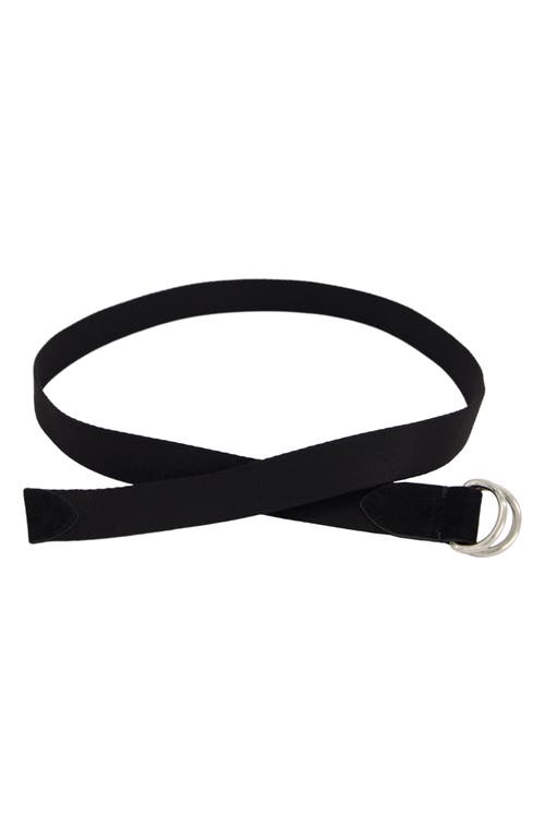 Vince D-ring Webbing Belt In Black