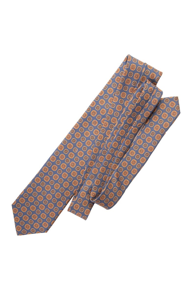 Claudius - Printed Silk Tie for Men, Alternate, color, Venetian Blue
