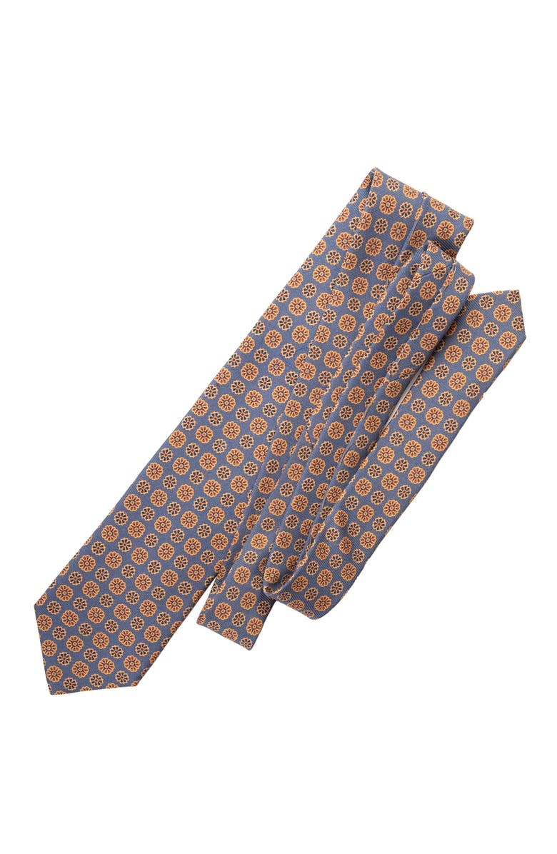 Elizabetta Claudius - Extra Long Printed Silk Tie for Men, Alternate, color, Venetian Blue