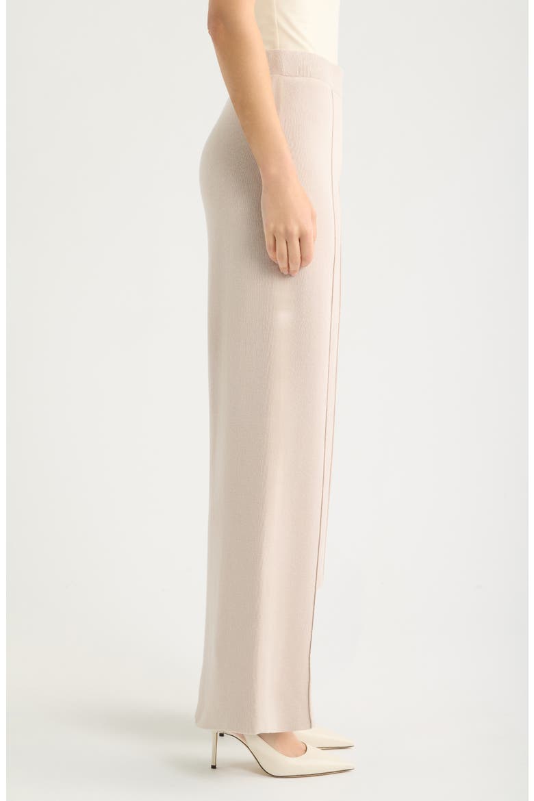 Wide Leg Sweater Knit Pants, Alternate, color, IVORY