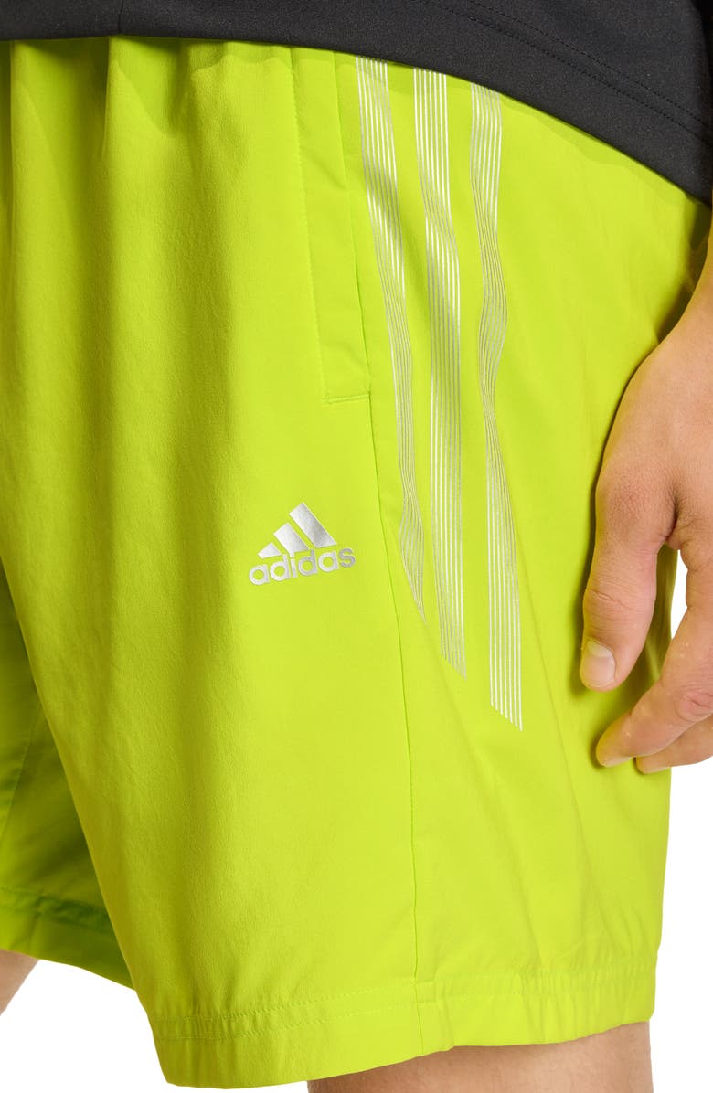 adidas Lightweight Regular Fit Drawstring Shorts, Alternate, color, Solar Yellow/ Solar Yellow