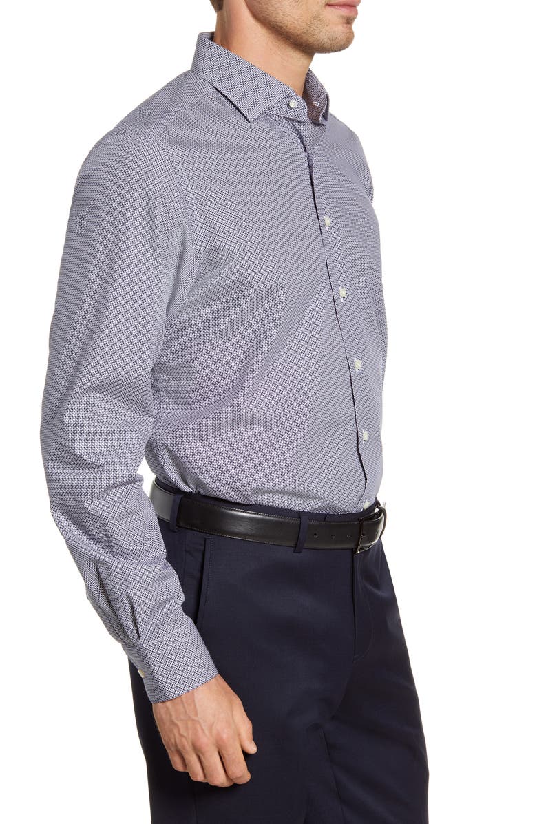 Emanuel Berg Regular Fit Dot Print Button-Up Shirt, Alternate, color, 