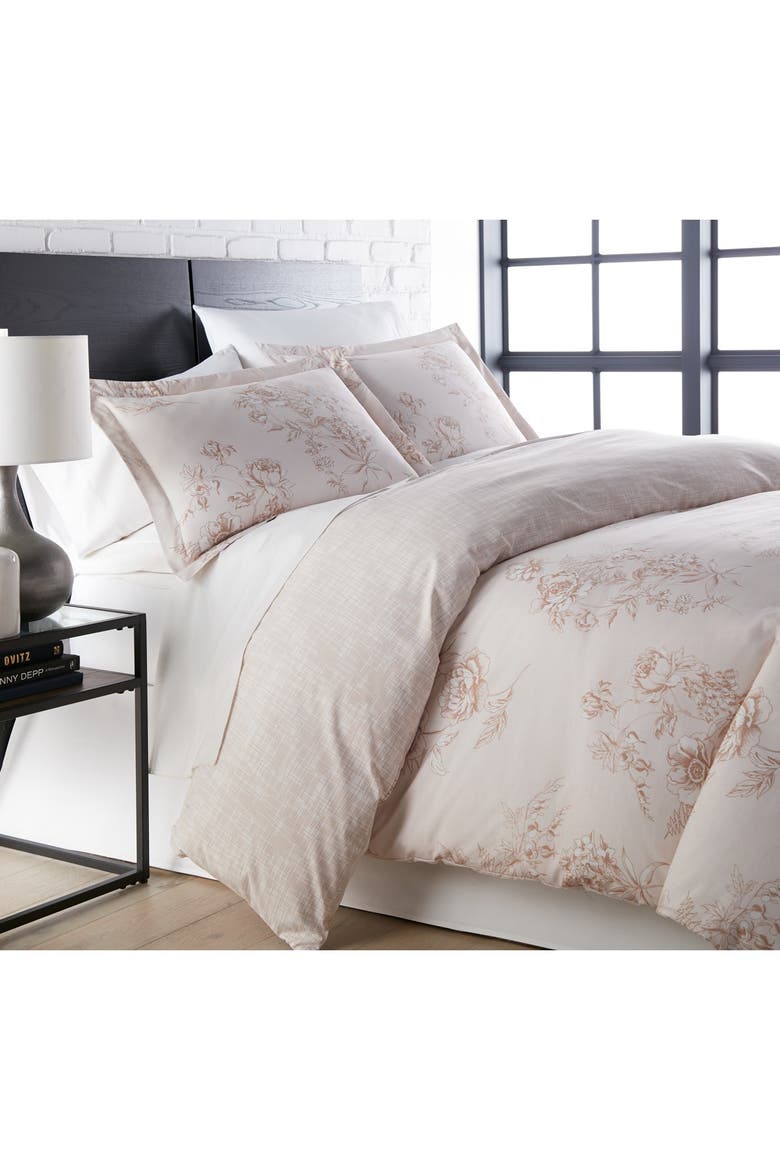 Luxury Premium Oversized Reversible Harmony Collection Duvet Cover 3-Piece Set, Main, color, HARMONY TAUPE