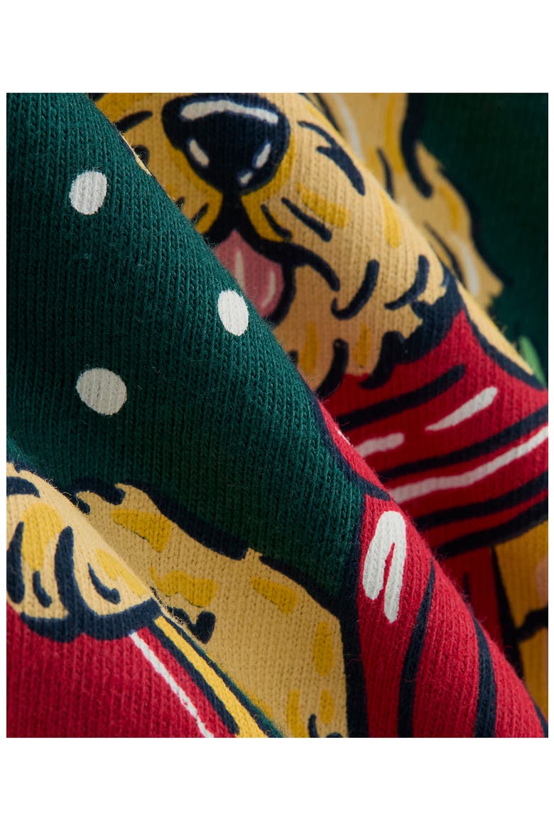 Kids' Big Dog Small Sleigh Long Sleeve Graphic Tee, Alternate, color, CHARLESTON GREEN