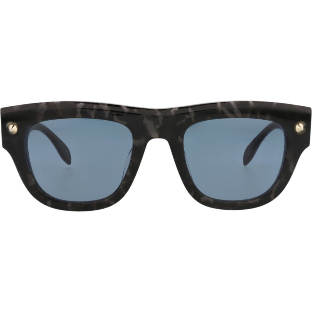 Alexander Mcqueen Square-frame Recycled Acetate Sunglasses In Blue