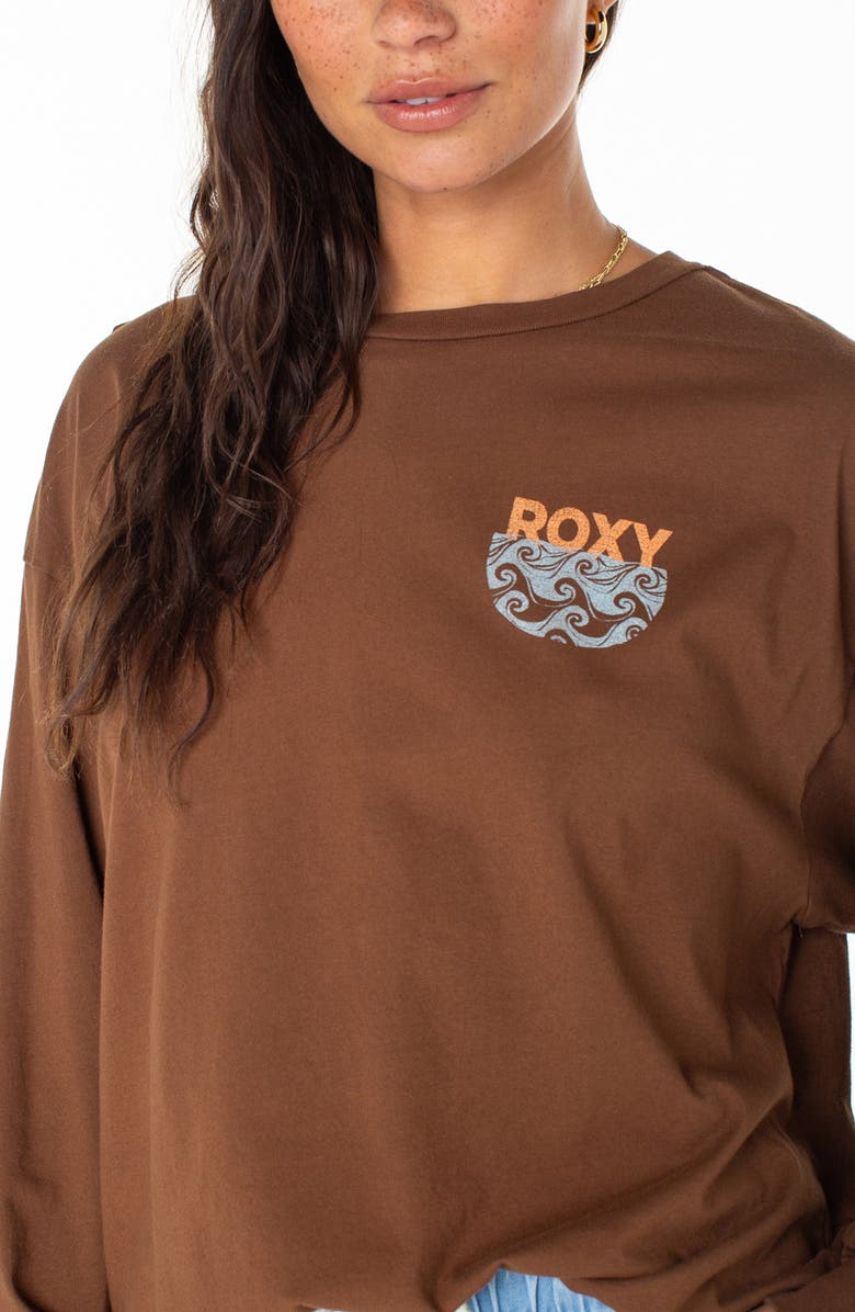 Roxy Chasing Sunsets Cotton Graphic T-Shirt, Alternate, color, Tiramisu