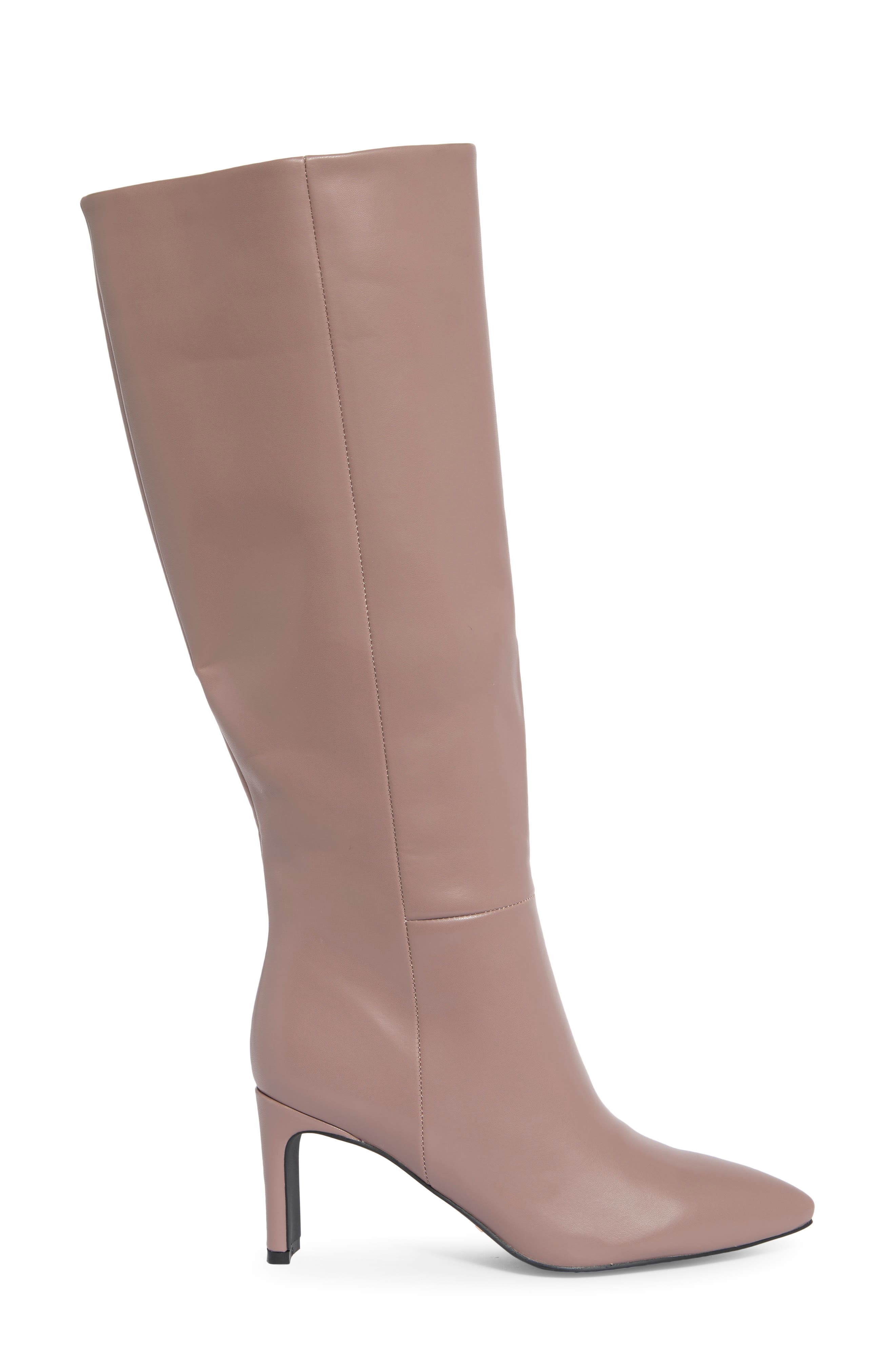 Antoinette Faux Leather Knee High Boot, Alternate, color, MAUVE