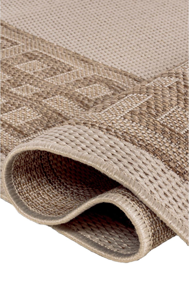 JONATHAN Y Athena Classic Geometric Border Indoor/Outdoor Area Rug, Alternate, color, Cream/Beige