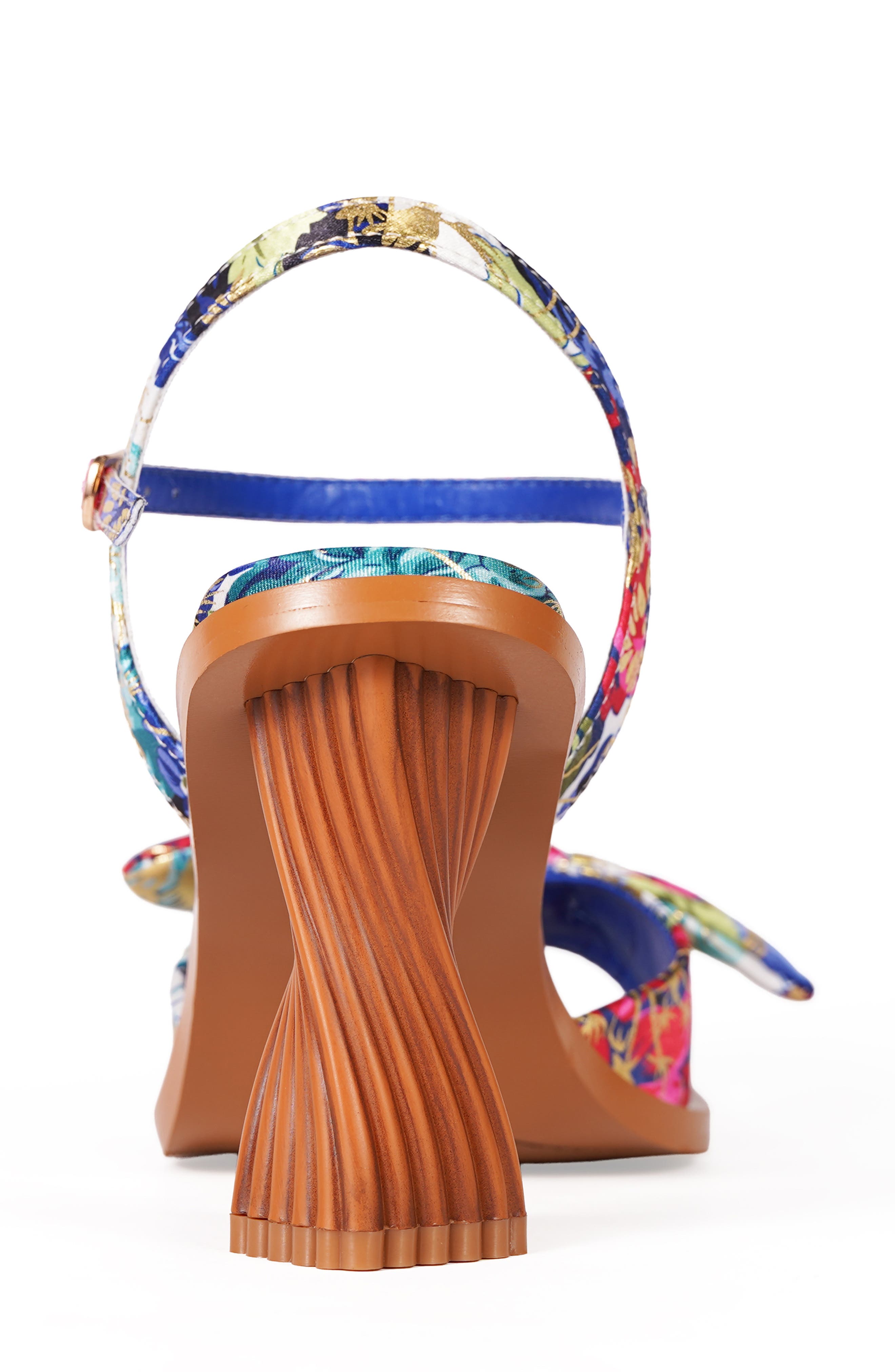 Nora Bow Ankle Strap Sandal, Alternate, color, BLUE MULTI