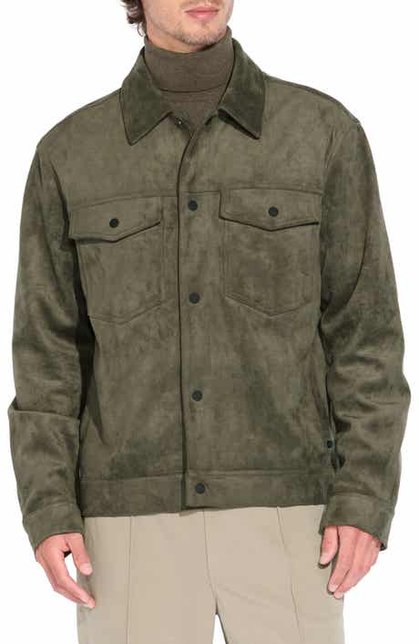 Faux Suede Trucker Jacket