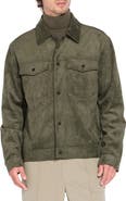 Civil Society Faux Suede Trucker Jacket