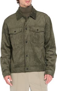 Civil Society Faux Suede Trucker Jacket