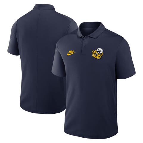 Men's Nike Navy Michigan Wolverines Primetime Victory Legacy Vault Logo Performance Polo