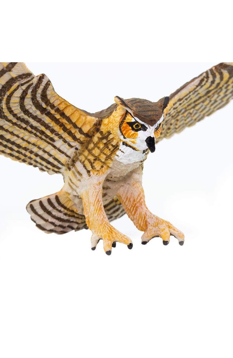 Safari Ltd. Great Horned Owl Kids Toy Figure, Alternate, color, NO COLOR