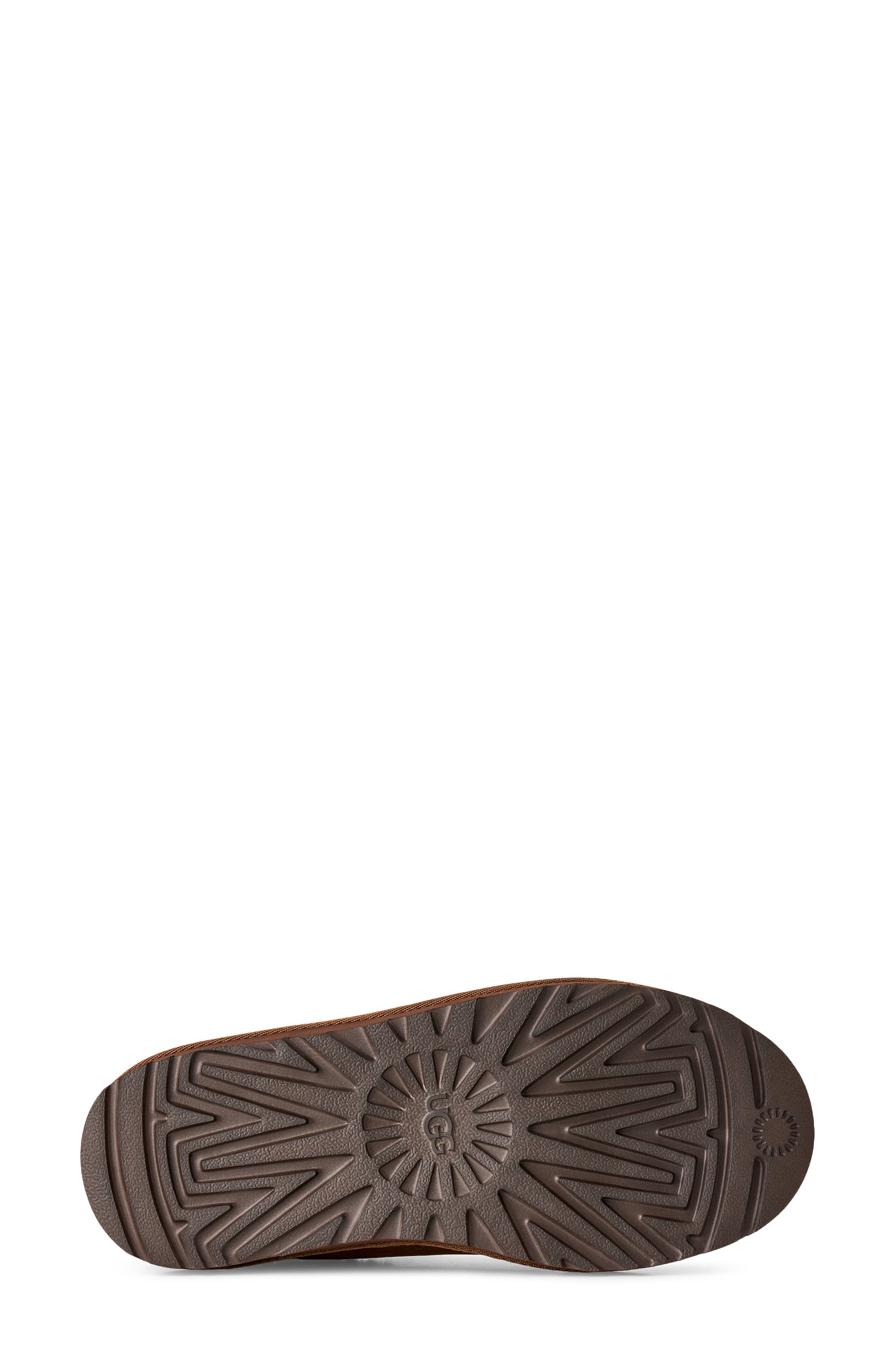 Tasman Nubuck Leather Slipper, Alternate, color, DARK CHESTNUT