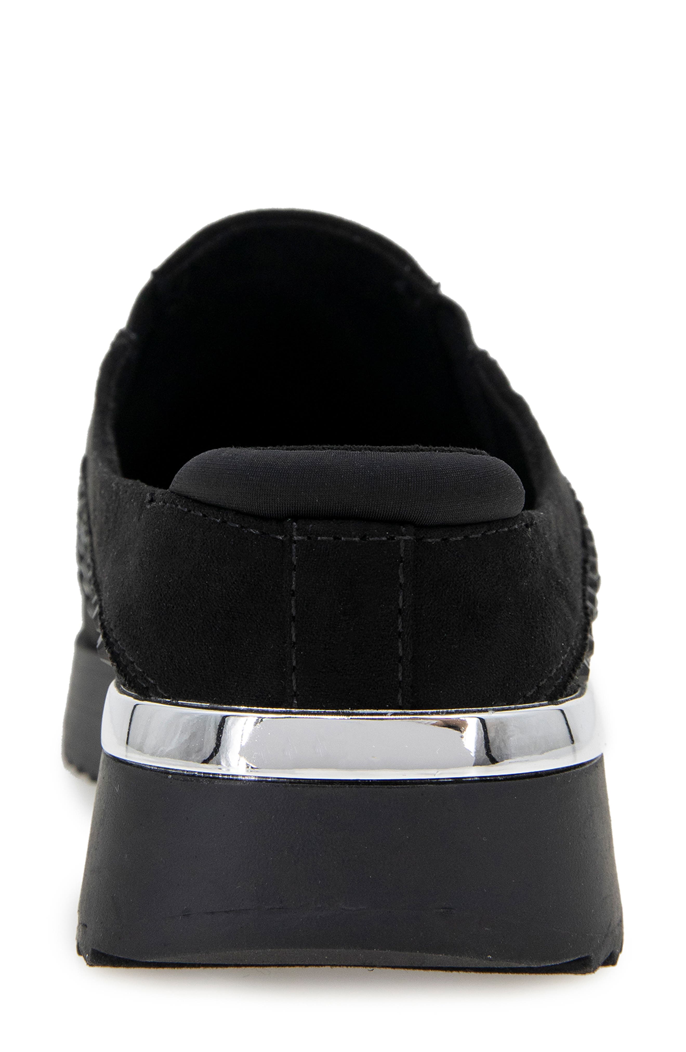 Reaction Kenneth Cole Cameron Rhinestone Sneaker Mule, Alternate, color, Black Knit