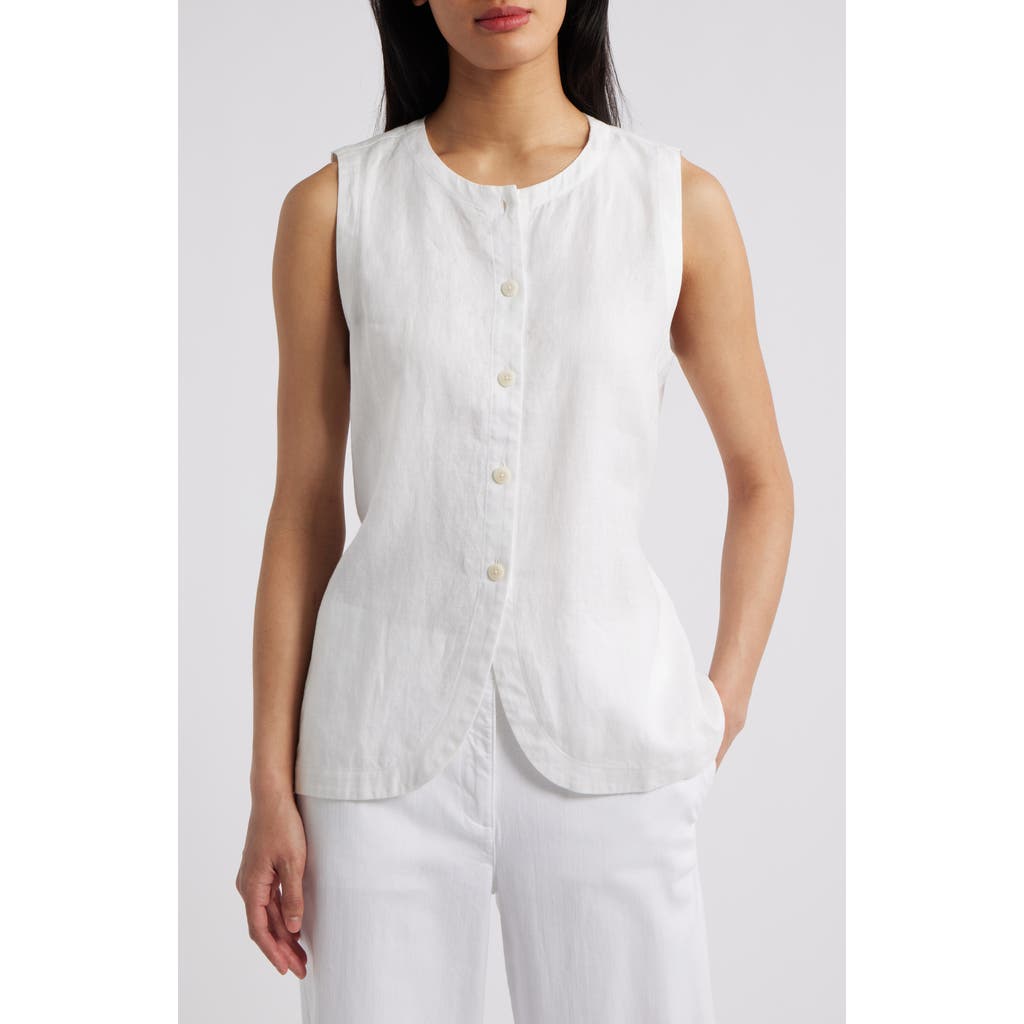 EILEEN FISHER EILEEN FISHER ORGANIC LINEN LONG VEST