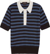 Wales Bonner Breeze Stripe Polo Sweater