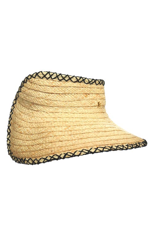 Frances Valentine Rollable Wide Brim Straw Visor