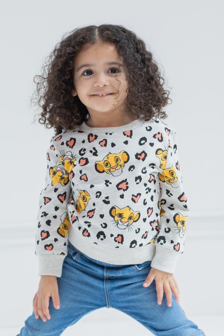 Pixar Pullover Sweatshirt, Alternate, color, Oatmeal Simba