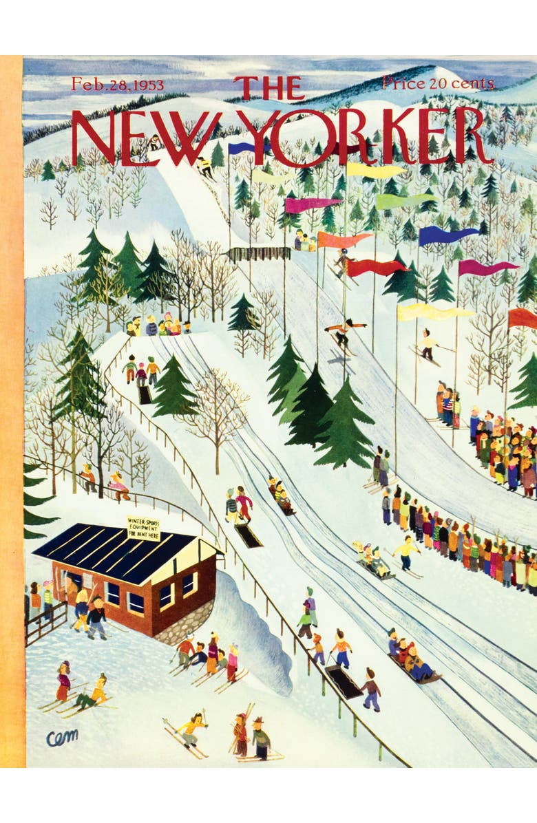 NEW YORK PUZZLE COMPANY Sledding and Skiing 1000 Piece Puzzle, Alternate, color, NO COLOR