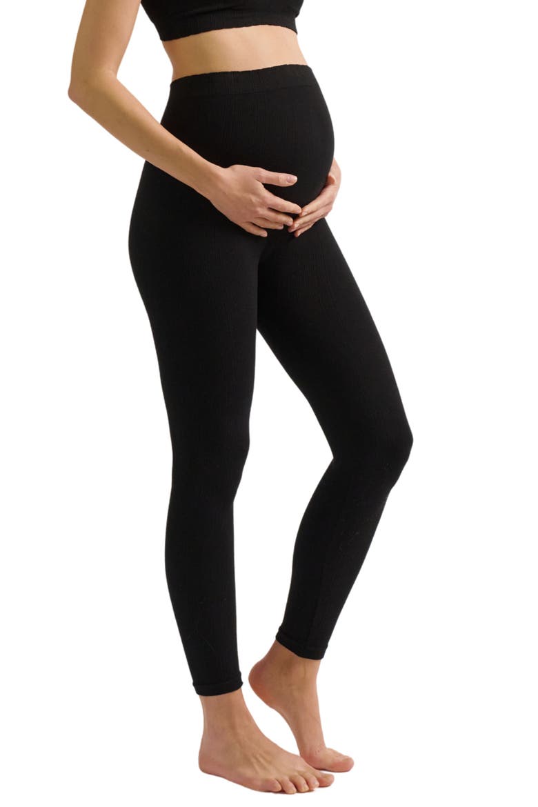 Zoé Maternity Leggings, Main, color, Black