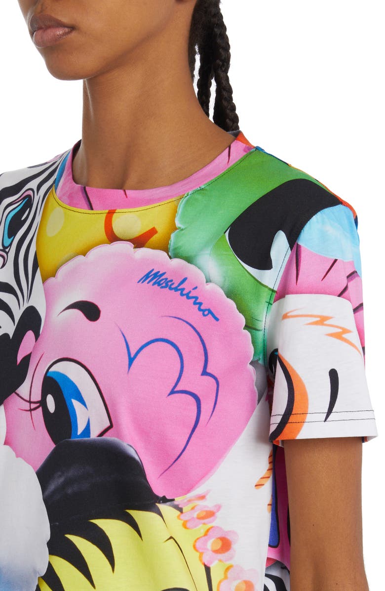 Moschino Fantasy Print Cotton T-Shirt, Alternate, color, 