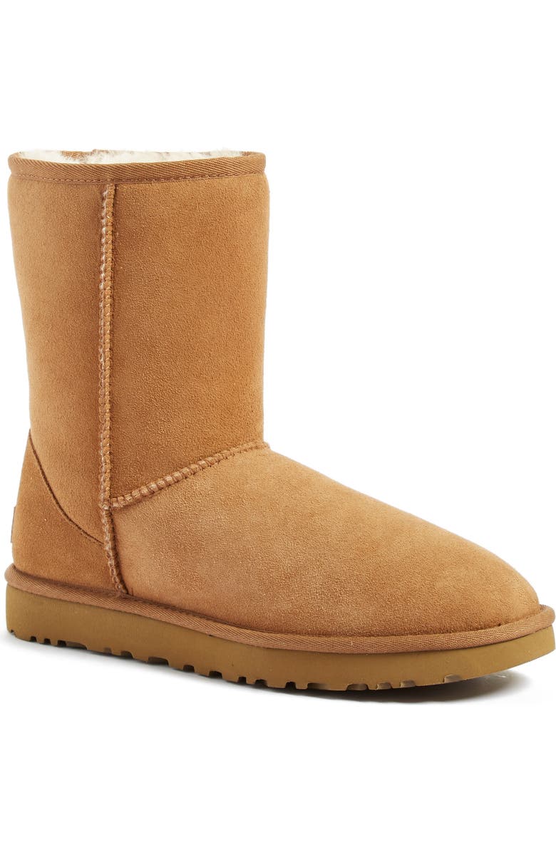 UGG<sup>®</sup> Classic II Genuine Shearling Lined Short Boot, Main, color, Chestnut Suede