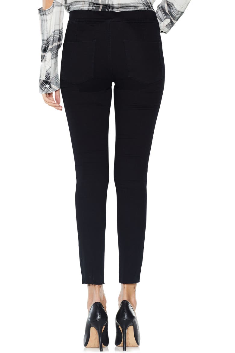 Super Stretch Denim Leggings, Alternate, color, RICH BLACK