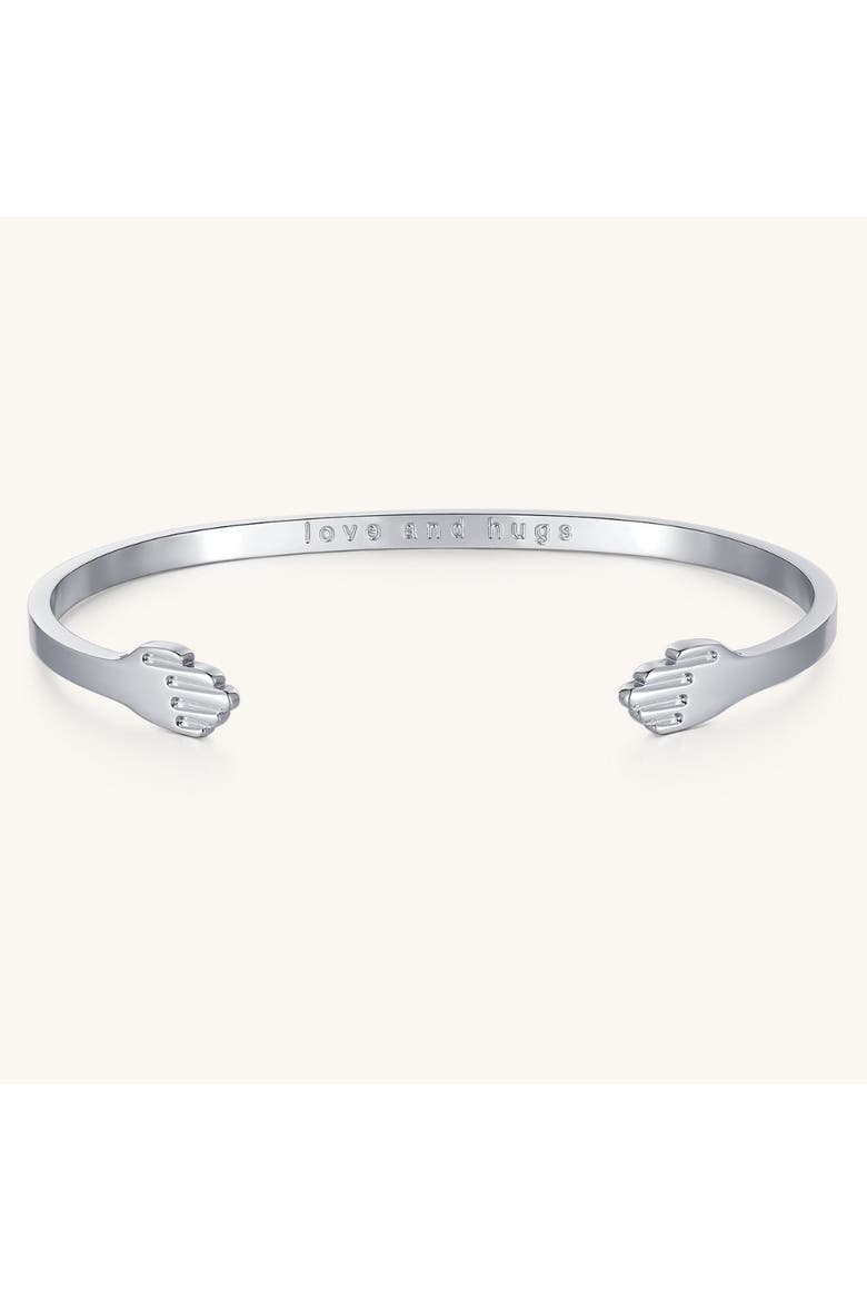 Love And Hugs Bracelet, Main, color, Silver