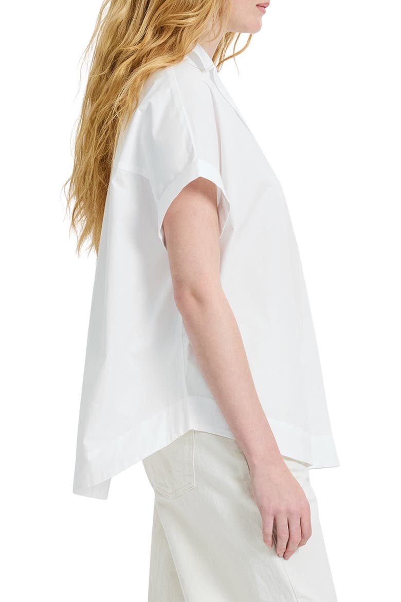 Cotton Poplin Popover Top, Alternate, color, SUMMER WHITE