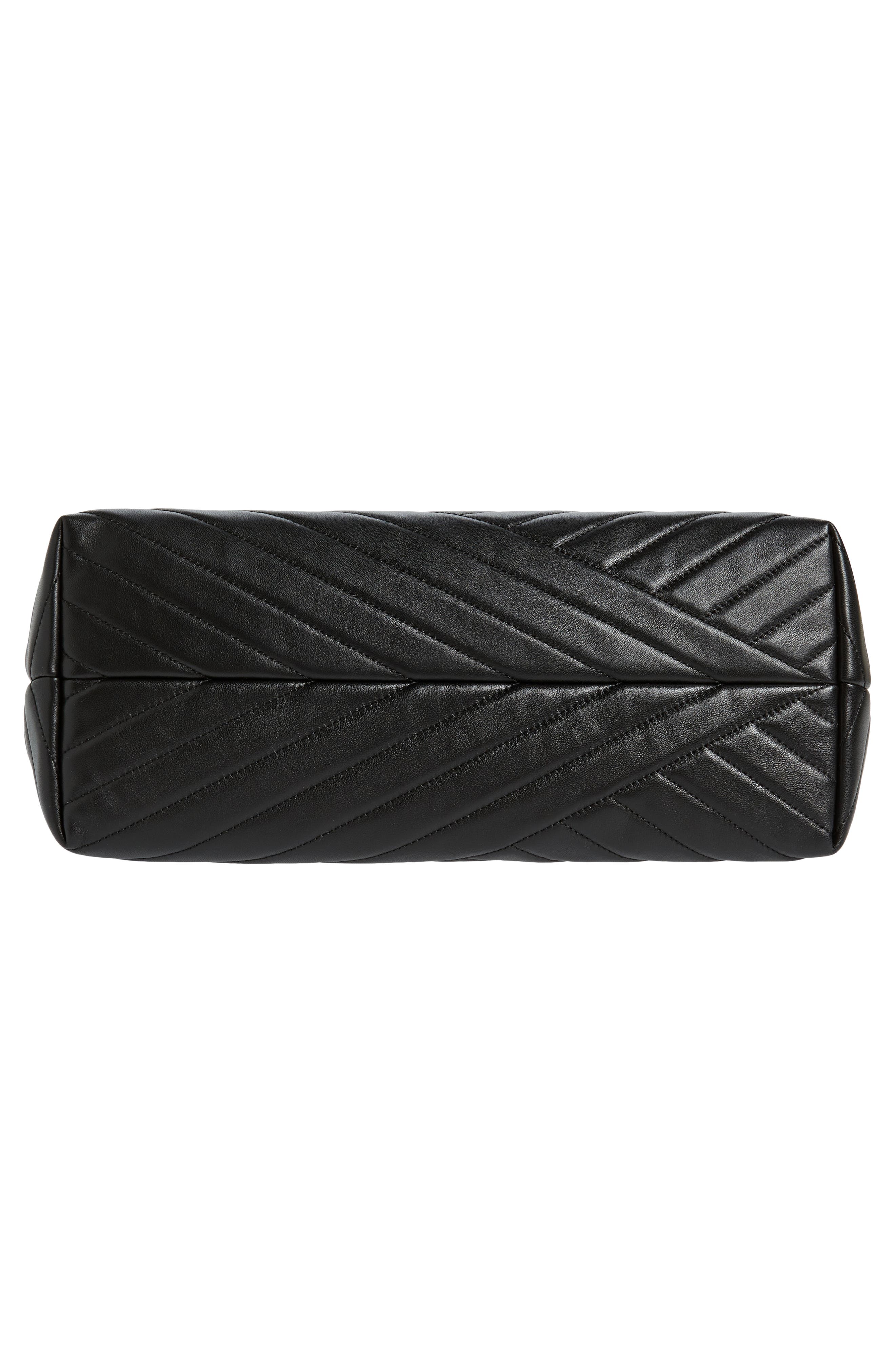 Kira Chevron Tote, Alternate, color, BLACK