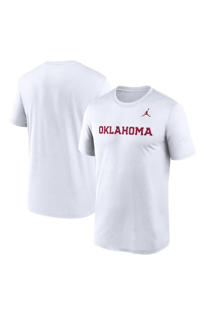 Jordan Brand Men's Jordan Brand White Oklahoma Sooners Primetime Legend Wordmark T-Shirt, Alternate, color, 