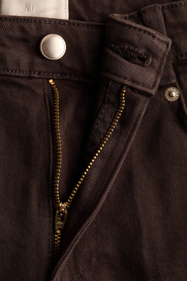 Bootcut Twill Trousers, Alternate, color, Dark brown