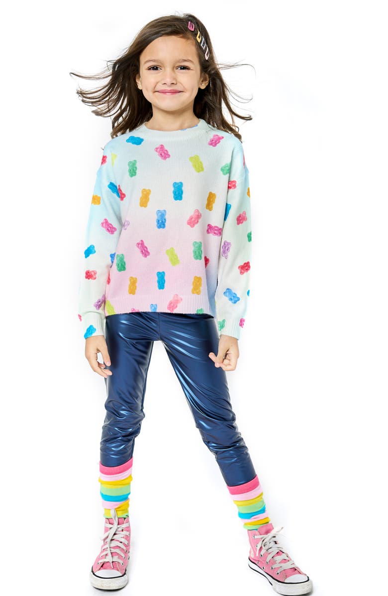 Truly Me Kids' Gummy Bears Print Sweater, Alternate, color, 