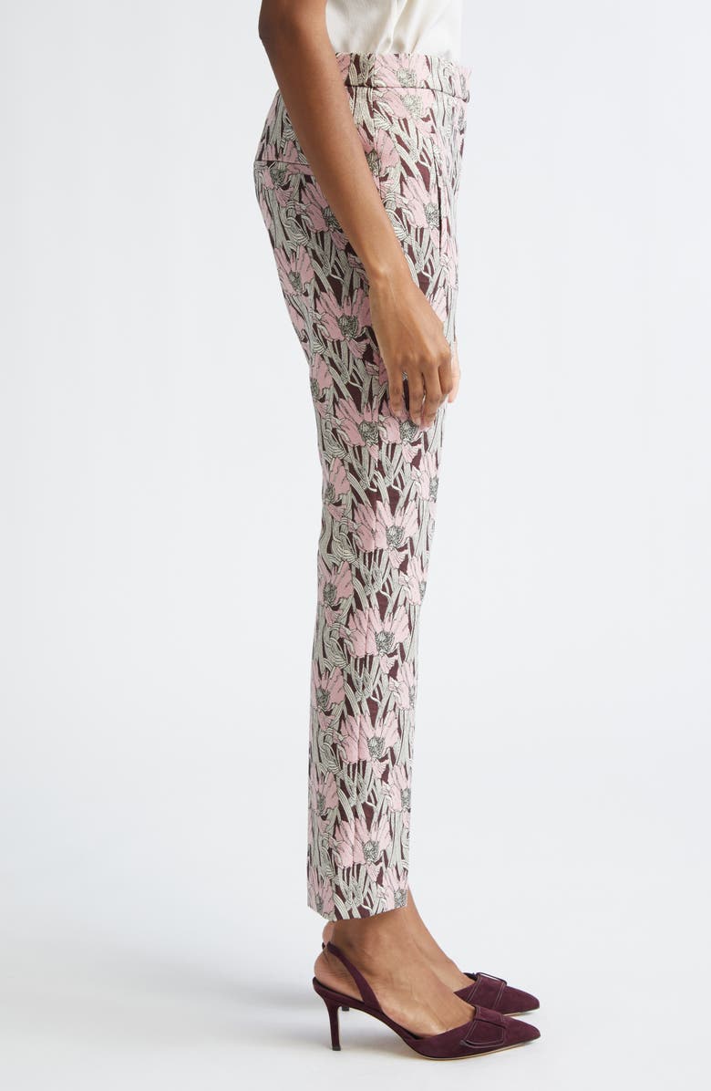 Veronica Beard Arte Crop Pants, Alternate, color, Raisin Multi