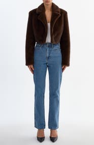 LAMARQUE CARLIE | Faux Fur Cropped Blazer