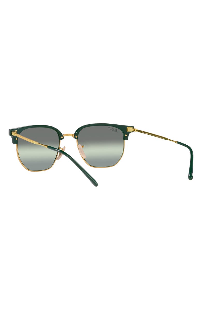 Ray-Ban New Clubmaster 51mm Mirrored Polarized Irregular Sunglasses, Alternate, color,