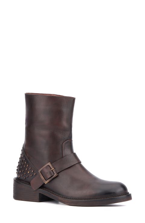 Studded Leather Boot (Women)
